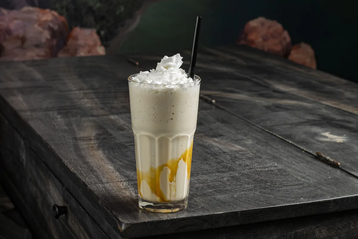 Caramel frappe at The Foodie Club near Grand Canyon