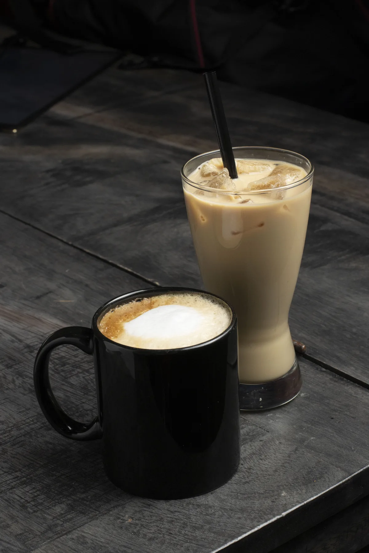 Iced latte at The Foodie Club Tusayan AZ