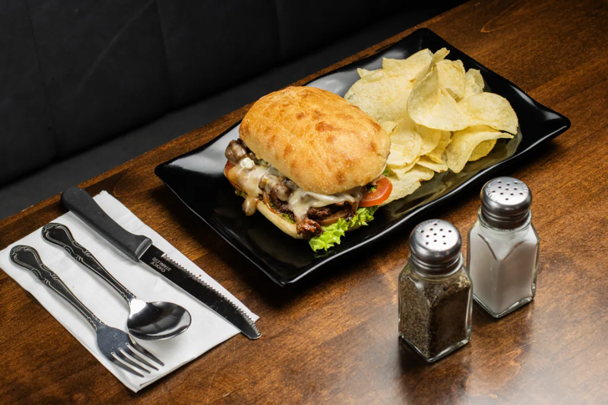 Blazing Beef Burger at The Foodie Club steakhouse near Grand Canyon