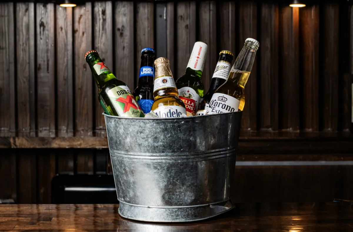 Bucket of beers at The Foodie Club Tusayan