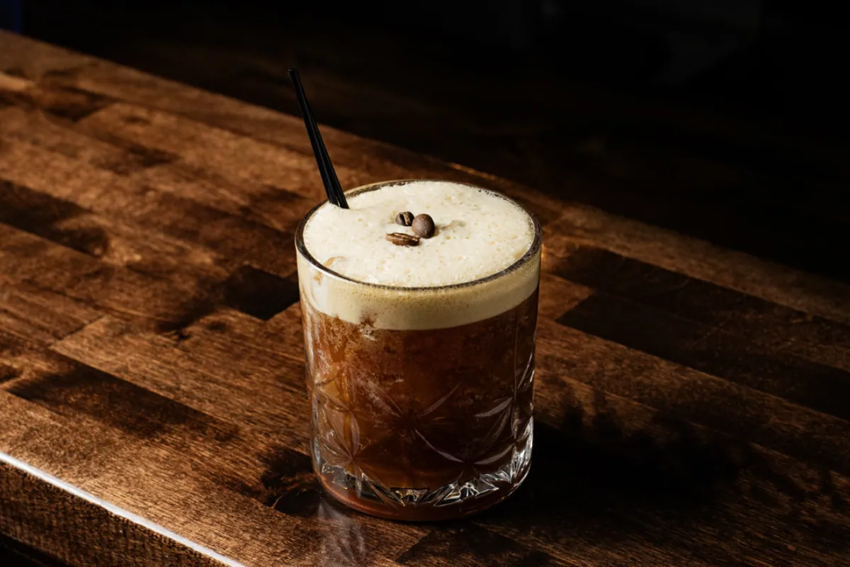 Carajillo dessert cocktail at The Foodie Club steakhouse Tusayan