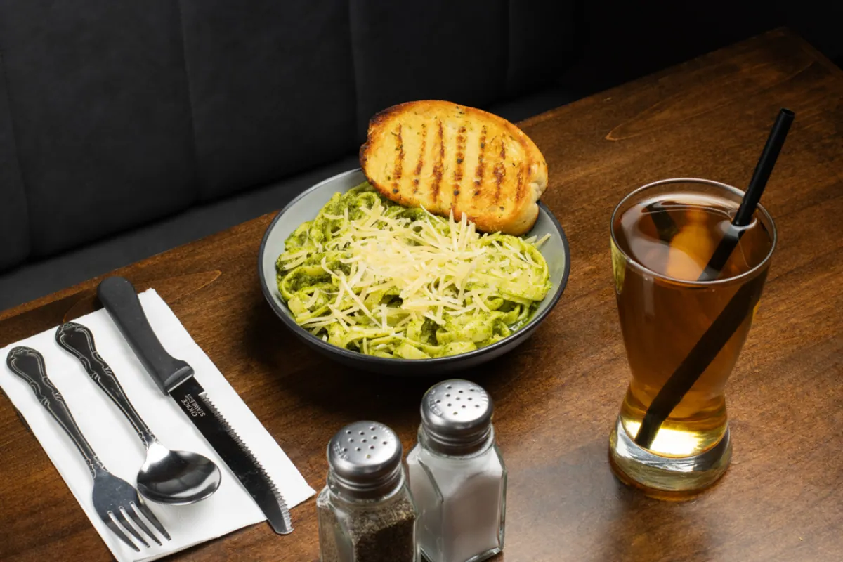 Pesto Pasta at The Foodie Club