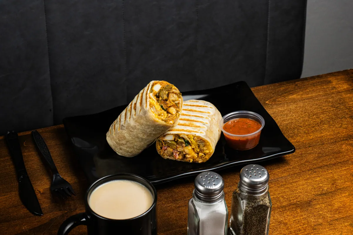 Ultimate Breakfast Burrito for hikers at The Foodie Club